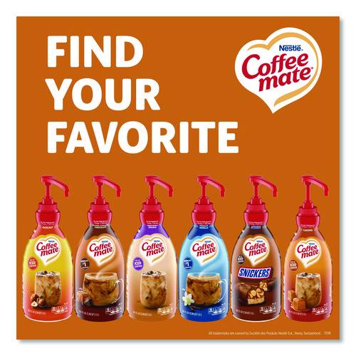 Image of Coffee mate® 12323367 Liquid Creamer Pump Bottle, Salted Caramel Chocolate, 1.5 L Pump Bottle, 2/Carton