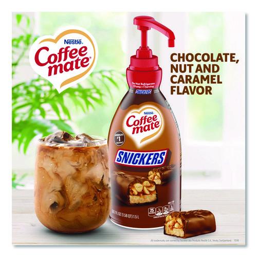 Image of Coffee mate® NES97955 Liquid Coffee Creamer, Snickers, 1.5 L Pump Bottle
