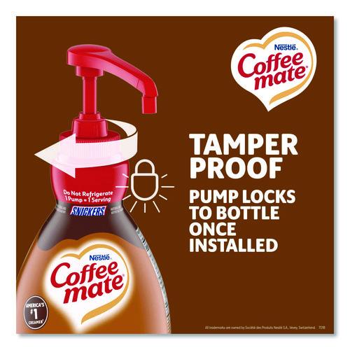 Image of Coffee mate® NES97955 Liquid Coffee Creamer, Snickers, 1.5 L Pump Bottle