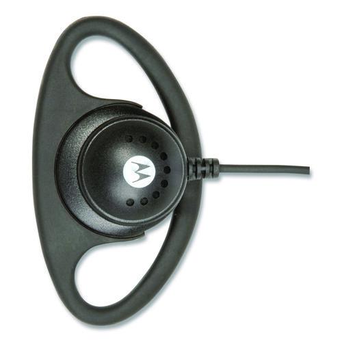 Image of Motorola® HKLN4599 D-Style Earpiece with In-Line Microphone and Push-To-Talk, Black