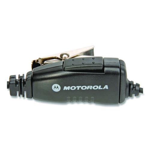 Image of Motorola® HKLN4604 Swivel Monaural Over The Ear Earpiece with In-Line Microphone and Push-To-Talk, Black
