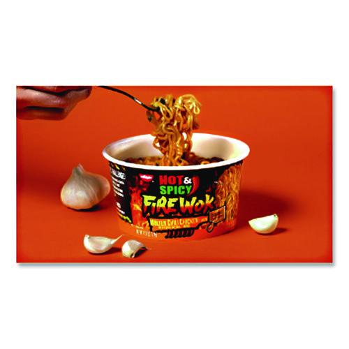 Image of NissinÂ® Hot and Spicy Fire Wok Molten Chili Chicken, 4.37 oz Bowl, 6/Carton