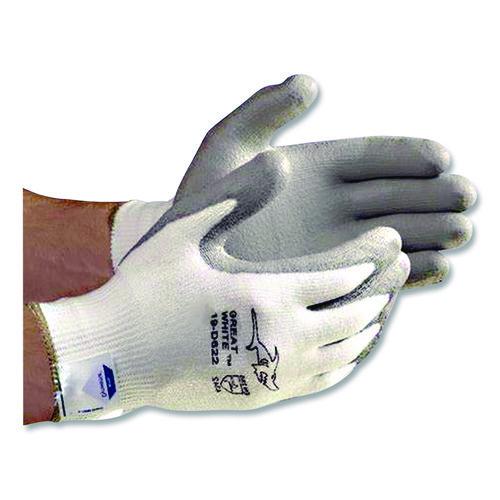 Image of PIP 19-D322/M Great White 3GX Seamless Knit Dyneema Diamond Blended Gloves, EN388: 4542, Medium, White/Gray, Pair