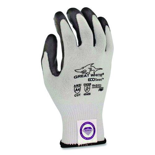 Image of PIP 19-D322/XL Great White 3GX Seamless Knit Dyneema Diamond Blended Gloves, EN388: 4542, X-Large, White/Gray, Pair
