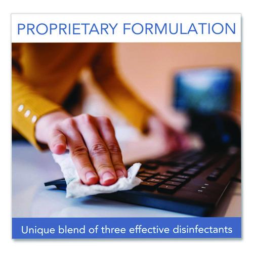 Image of Sani Professional® P25372 Sani-Cloth Prime Germicidal Disposable Wipes, Large, 1-Ply, 6 X 6.75, Unscented, White, 160/canister, 12 Canisters/carton