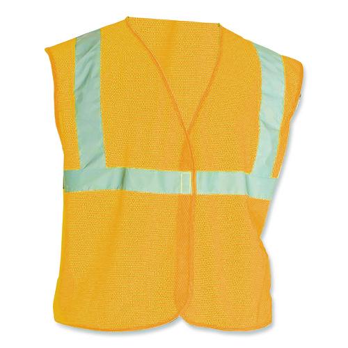 Image of PIP 302-MVGOR-2X ANSI Class 2 Hook and Loop Safety Vest, 2X-Large, Hi-Viz Orange