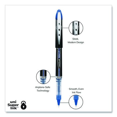 Image of uniball® 58092PP VISION ELITE Rollerball Pen, Stick, Fine 0.5 mm, Assorted Ink and Barrel Colors, 8/Pack