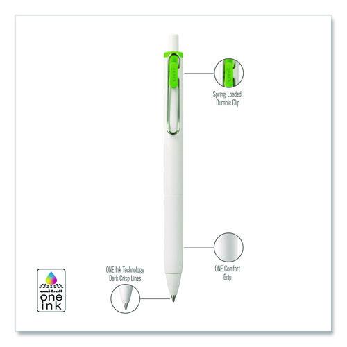 Image of uniball® 70381 uniONE Gel Pen, Retractable, Medium 0.7 mm, Assorted Fashion Ink and Barrel Colors, 5/Pack