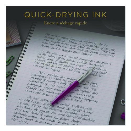 Image of Parker® 1950362 Refill For Parker Retractable Gel Ink Roller Ball Pens, Medium Conical Tip, Black Ink, 2/pack