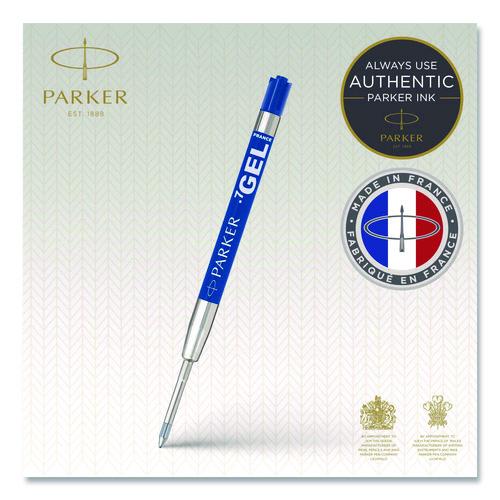 Image of Parker® 1950364 Refill For Parker Retractable Gel Ink Roller Ball Pens, Medium Conical Tip, Blue Ink, 2/pack