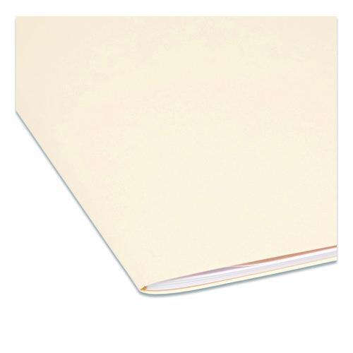 Image of Smead Top Tab File Folders with Inside Pocket, Straight Tabs, Letter Size, Manila, 50/Box