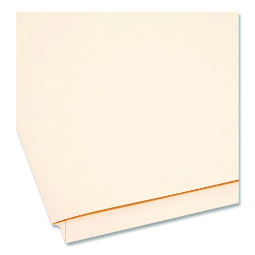 Image of Smead 34101 Heavyweight Manila End Tab Fastener Folders with Pocket, Straight Tab, Expands 0.75", 2 Fasteners, Letter Size, Manila, 50/BX