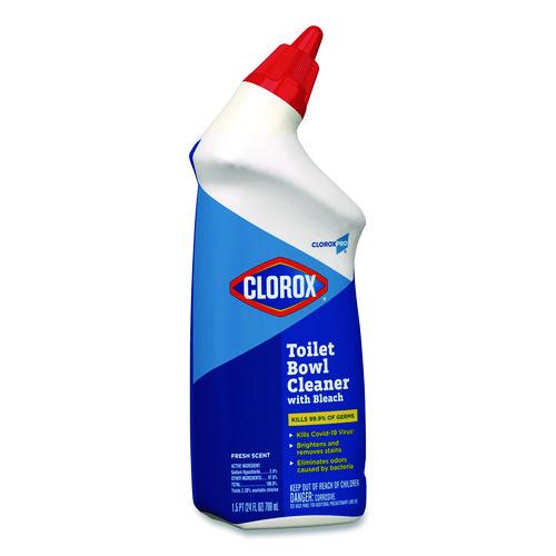 Image of Clorox® 00031 Clorox Pro Toilet Bowl Cleaner with Bleach, Fresh Scent, 24 oz Bottle, 12/Carton