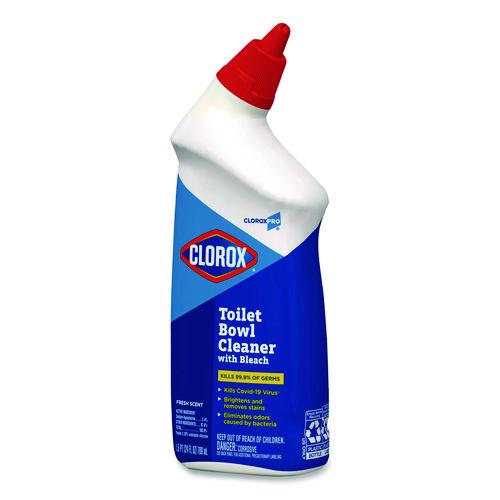 Image of Clorox® 00031 Clorox Pro Toilet Bowl Cleaner with Bleach, Fresh Scent, 24 oz Bottle, 12/Carton