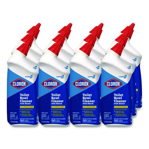 Image of Clorox® 00031 Clorox Pro Toilet Bowl Cleaner with Bleach, Fresh Scent, 24 oz Bottle, 12/Carton