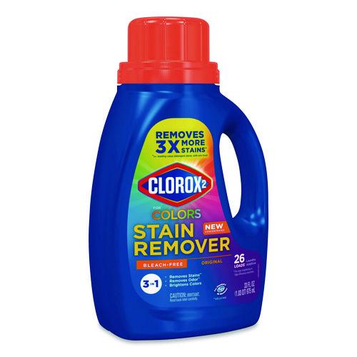 Image of Clorox 2Â® For Colors Stain Remover and Laundry Additive, Bleach Free, Original, 33 oz Bottle, 6/Carton