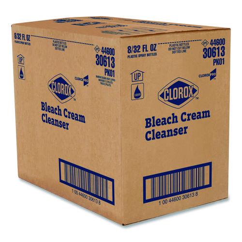 Image of Clorox® 30613 CloroxPro Bleach Cream Cleanser, 32 oz Bottle, 8/Carton