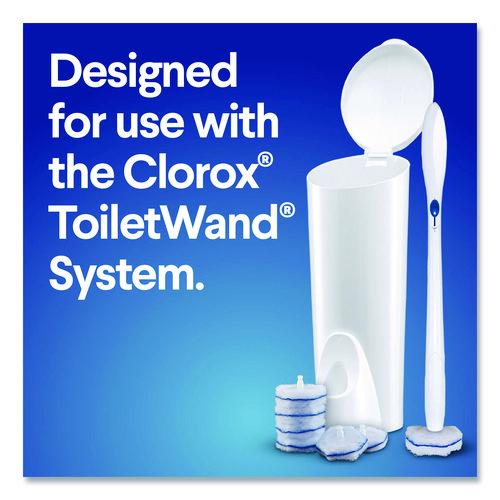 Image of Clorox® 31049 ToiletWand Toilet Cleaning Refills, Toilet Cleaning Scrubbing Pads, Blue/White, 20/Pack