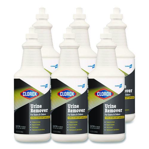 Image of Clorox® 31415 CloroxPro Urine Remover for Stains and Odors, 32 oz Pull top Bottle, 6/Carton