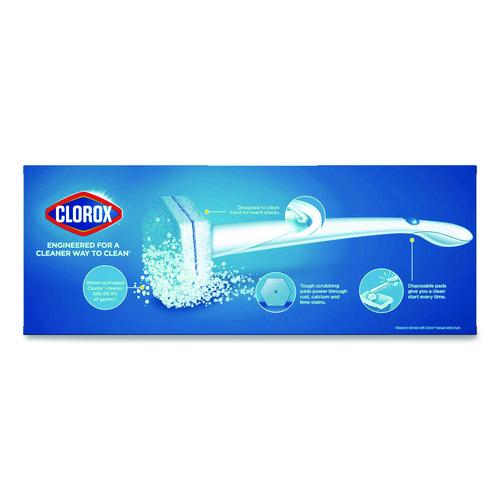 Image of Clorox® CLO31620 ToiletWand Toilet Cleaning Refills, Toilet Cleaning Scrubbing Pads, Blue/White, 10/Pack, 6 Packs/Carton