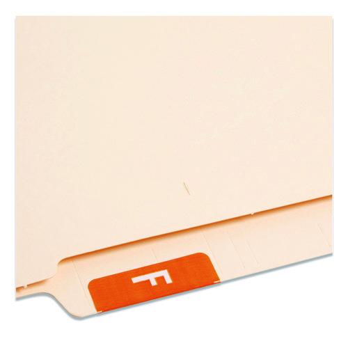 Image of Smead 67176 Alphaz Color-Coded Second Letter Alphabetical Labels, F, 1 X 1.63, Orange, 10/sheet, 10 Sheets/pack