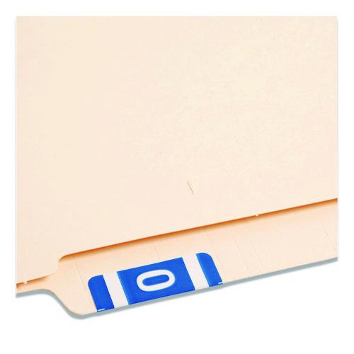Image of Smead 67185 Alphaz Color-Coded Second Letter Alphabetical Labels, O, 1 X 1.63, Dark Blue, 10/sheet, 10 Sheets/pack