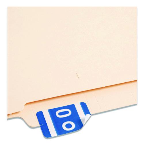 Image of Smead 67185 Alphaz Color-Coded Second Letter Alphabetical Labels, O, 1 X 1.63, Dark Blue, 10/sheet, 10 Sheets/pack