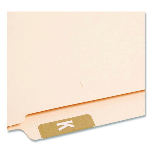 Image of Smead 67181 Alphaz Color-Coded Second Letter Alphabetical Labels, K, 1 X 1.63, Light Brown, 10/sheet, 10 Sheets/pack
