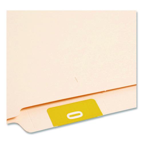 Image of Smead 67420 Numerical End Tab File Folder Labels, 0, 1.5 X 1.5, Yellow, 250/roll