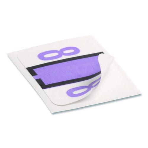 Image of Smead 67378 Numerical End Tab File Folder Labels, 8, 1 X 1.25, White, 500/roll