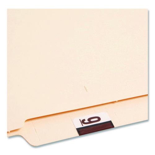 Image of Smead 67379 Numerical End Tab File Folder Labels, 9, 1 X 1.25, White, 500/roll