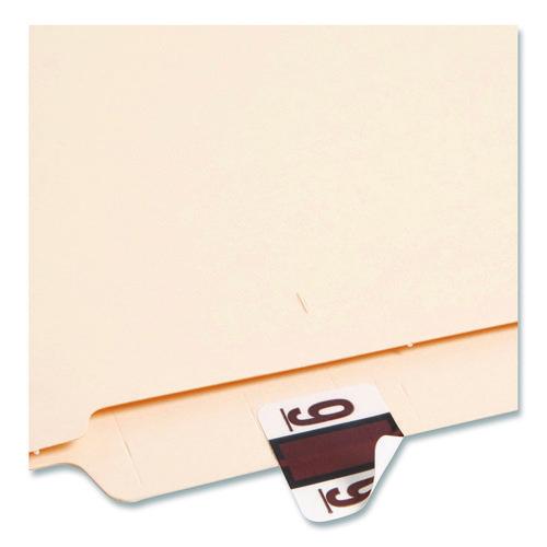 Image of Smead 67379 Numerical End Tab File Folder Labels, 9, 1 X 1.25, White, 500/roll