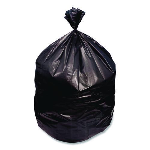 Image of Heritage Z6640VK R01 High-Density Waste Can Liners, 33 gal, 16 mic, 33 x 40, Black, Roll, 250/Carton