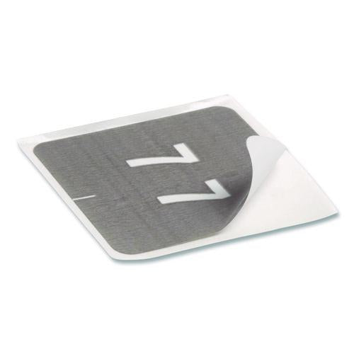 Image of Smead 67427 Numerical End Tab File Folder Labels, 7, 1.5 X 1.5, Gray, 250/roll