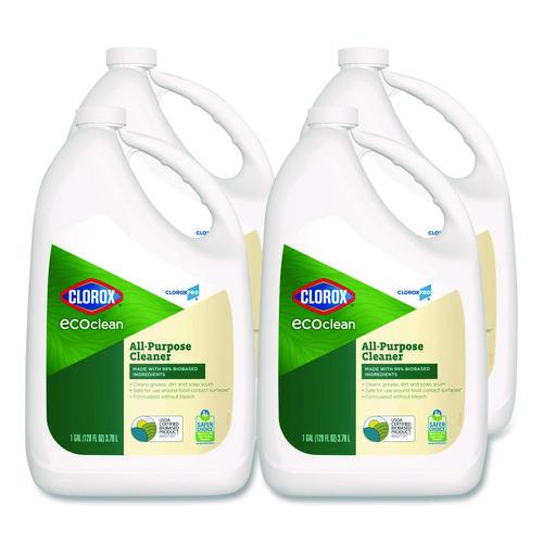 Image of Clorox® 60278 Clorox Pro EcoClean All-Purpose Cleaner, Refill, Unscented, 128 oz Bottle, 4/Carton