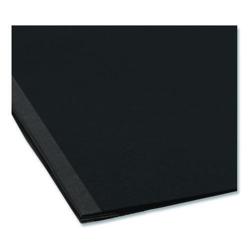 Image of Smead 81124 Prong Fastener Premium Pressboard Report Cover, Two-Piece Prong Fastener, 2" Capacity, 8.5 X 11, Black/black