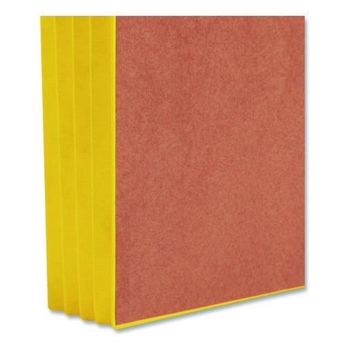 Image of Smead 73688 Redrope Drop-Front End Tab File Pockets, Fully Lined 6.5" High Gussets, 3.5" Expansion, Letter Size, Redrope/Yellow, 10/Box