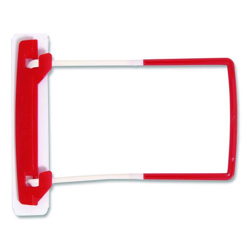 Image of Smead 68260 U-Clip Bonded Fasteners, 2" Capacity, 2.75" Center To Center, Red/white, 100/box