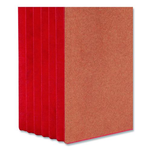 Image of Smead 73696 Redrope Drop-Front End Tab File Pockets, Fully Lined 6.5" High Gussets, 5.25" Expansion, Letter Size, Redrope/Red, 10/Box