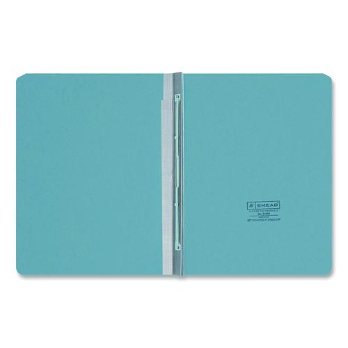 Image of Smead Prong Fastener Premium Pressboard Report Cover, Two-Piece Prong Fastener, 3" Capacity, 8.5 x 11, Blue