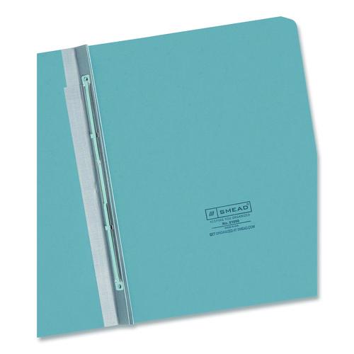 Image of Smead Prong Fastener Premium Pressboard Report Cover, Two-Piece Prong Fastener, 3" Capacity, 8.5 x 11, Blue