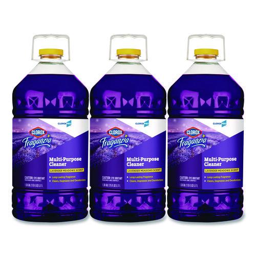 Image of CloroxÂ® CloroxPro Fraganzia Multi-Purpose Cleaner, Lavender Meadows Scent, 175 oz Bottle, 3/Carton
