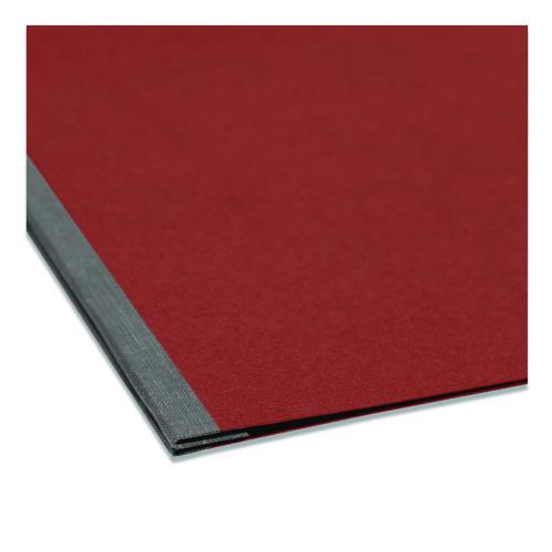 Image of Smead 81778 Prong Fastener Premium Pressboard Report Cover, Two-Piece Prong Fastener, 3" Capacity, 11 X 17, Red/red
