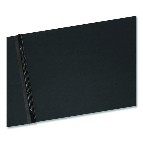 Image of Smead 81178 Prong Fastener Premium Pressboard Report Cover, Two-Piece Prong Fastener, 3" Capacity, 11 X 17, Black/black