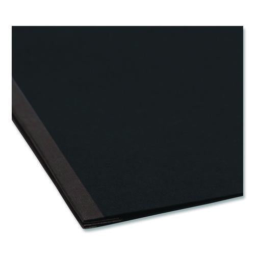 Image of Smead 81178 Prong Fastener Premium Pressboard Report Cover, Two-Piece Prong Fastener, 3" Capacity, 11 X 17, Black/black