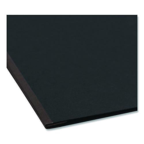 Image of Smead Prong Fastener Pressboard Report Cover, Two-Piece Prong Fastener, 3" Capacity, 11 X 17, Black/black
