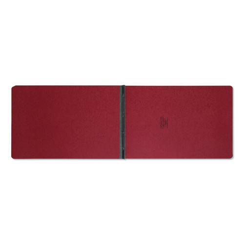 Image of Smead Prong Fastener Pressboard Report Cover, Two-Piece Prong Fastener, 3" Capacity, 11 X 17, Red/red