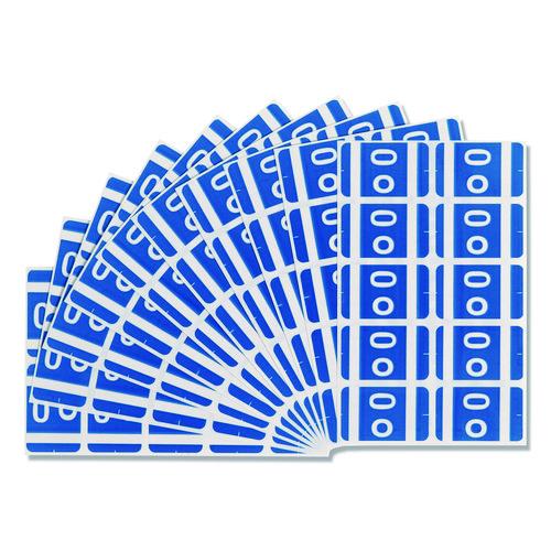 Image of Smead 67185 Alphaz Color-Coded Second Letter Alphabetical Labels, O, 1 X 1.63, Dark Blue, 10/sheet, 10 Sheets/pack