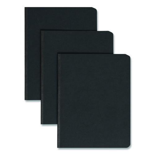 Image of Smead Prong Fastener Premium Pressboard Report Cover, Two-Piece Prong Fastener 3" Capacity, 8.5 X 11, Black/black