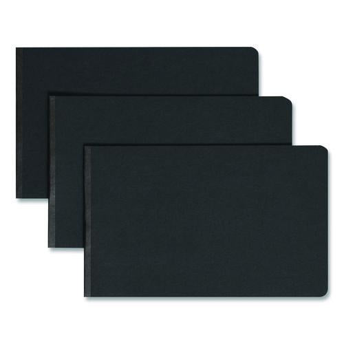 Image of Smead 81132 Prong Fastener Premium Pressboard Report Cover, Two-Piece Prong Fastener, 3" Capacity, 8.5 X 14, Black/black
